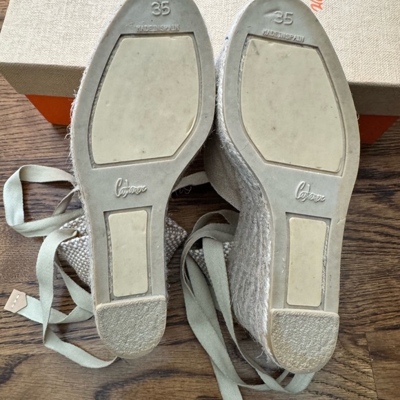 Castaner Tan Espadrille Wedge Shoes - Picture 10 of 10